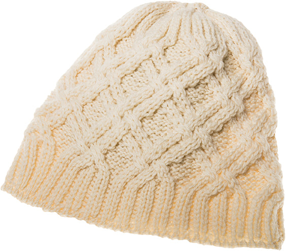 Men's Supersoft Merino Wool Cross Cable Hat by Aran Mills - 4 Colours