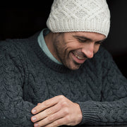 Men's Supersoft Merino Wool Cross Cable Hat by Aran Mills - 4 Colours