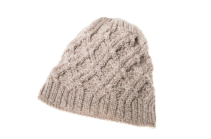 Men's Supersoft Merino Wool Cross Cable Hat by Aran Mills - 4 Colours