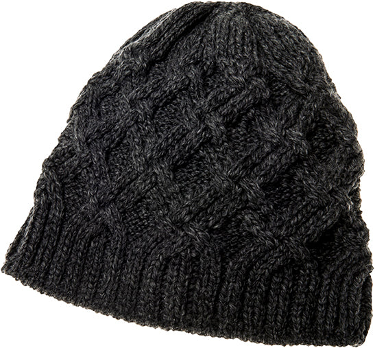 Men's Supersoft Merino Wool Cross Cable Hat by Aran Mills - 4 Colours