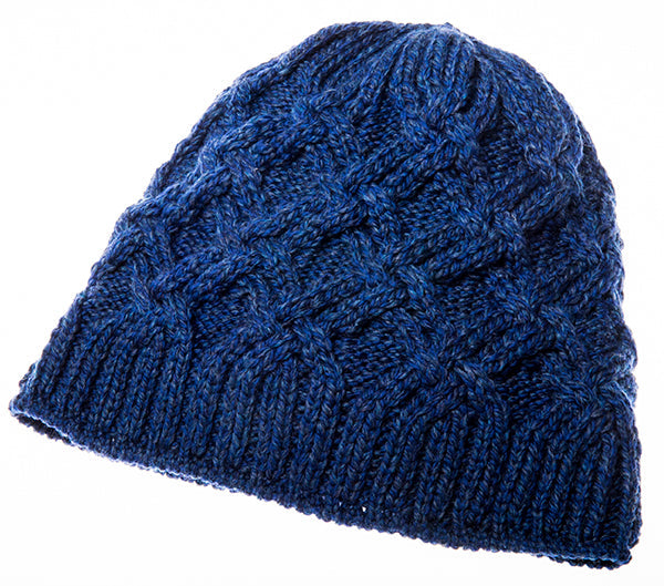 Men's Supersoft Merino Wool Cross Cable Hat by Aran Mills - 4 Colours