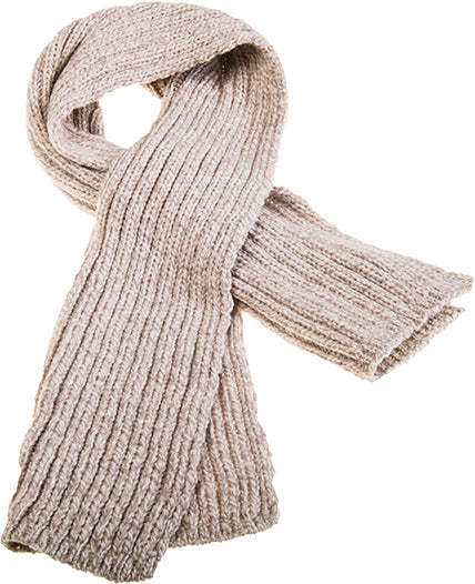 Men's Supersoft Merino Wool Rib Knit Scarf by Aran Mills - 4