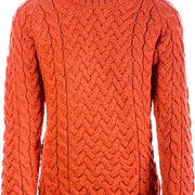 Women's Merino Wool Shaped Crew Neck Sweater by Aran Mills
