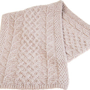Ladies Supersoft Merino Wool Weave Design Scarf by Aran Mills - 5 Colours