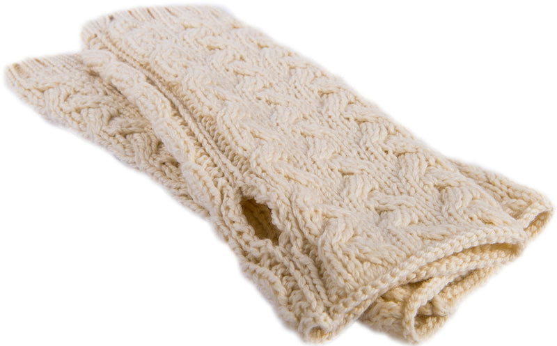 Women's Supersoft Merino Wool Long Fingerless Mittens by Aran Mills - 5 Colours