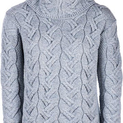 Women's Supersoft Merino Wool Chunky Cable Sweater by Aran Mills - 5 Colours