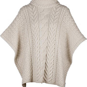 Women's Supersoft Merino Wool Cowl Neck Poncho by Aran Mills - 6 Colours