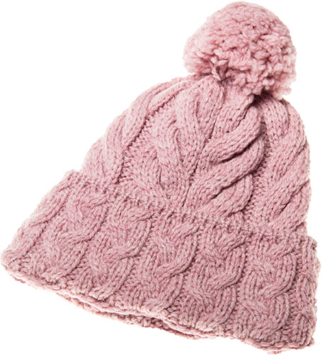 Women's Supersoft Merino Wool Hat with Bobble by Aran Mills - 5 Colours