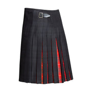 Men's Kilt - 100% Wool, 16oz, 8 Yard  - Black Isle Contrast Kilt - Made to Order