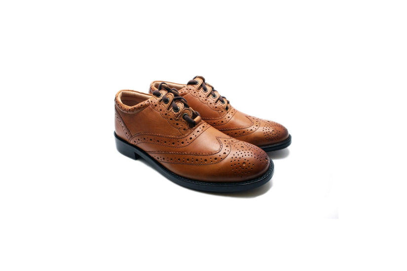 Luxury Ghillie Brogues - Tan