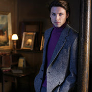 Men's Classic Fit Harris Tweed Wool Blazer Jacket - Laxdale