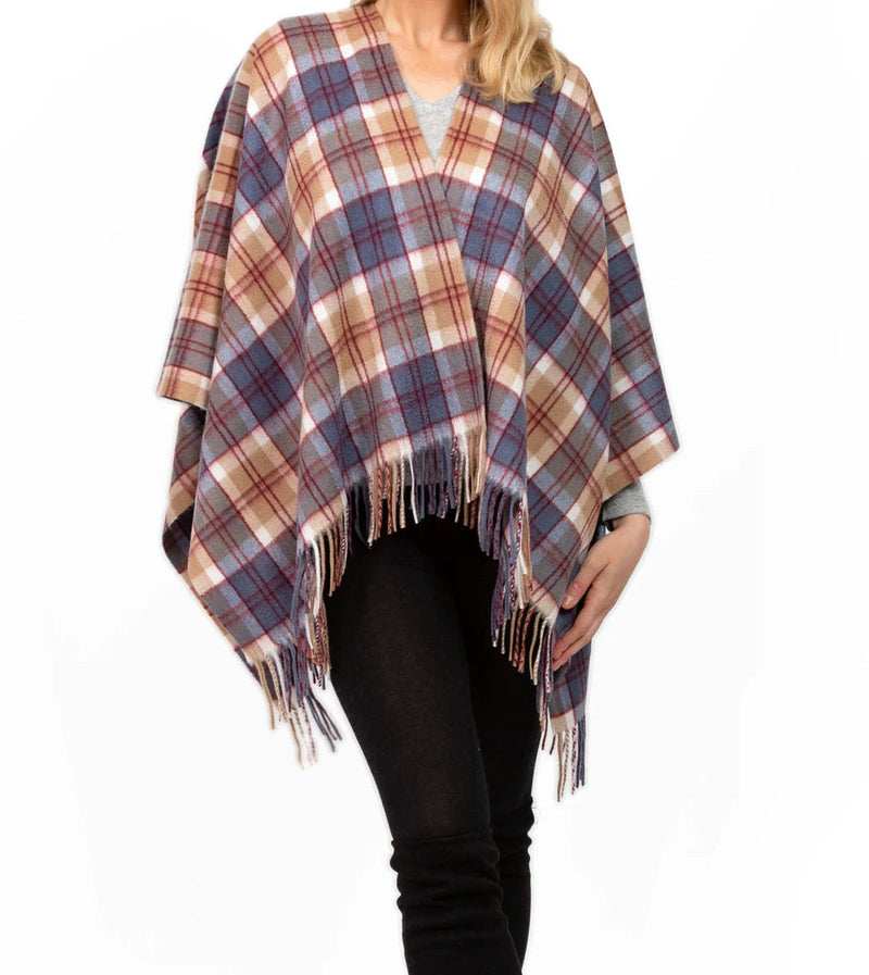 Women's Tartan Cashmere Mini Cape