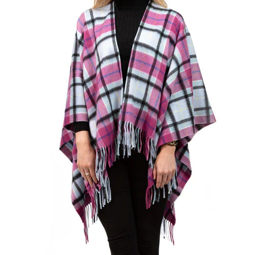 Women's Tartan Cashmere Mini Cape