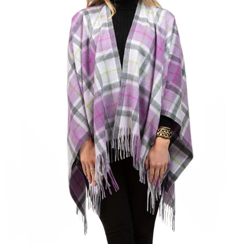 Women's Tartan Cashmere Mini Cape
