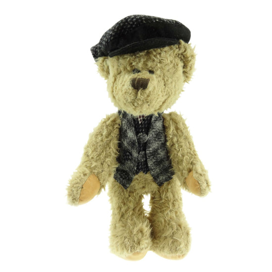 35cm Teddy Bear with Harris Tweed Clothing - 3 Colours