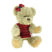 35cm Teddy Bear with Harris Tweed Dress - 3 Colours