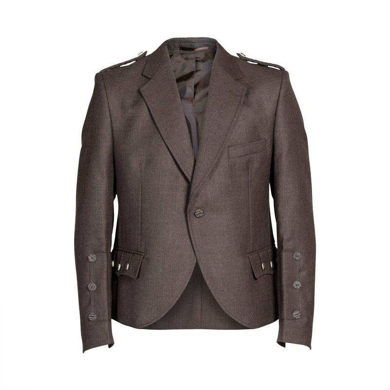 Crail Tweed Jacket and 5 Button Waistcoat by House of Edgar - Peat