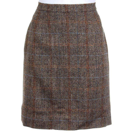 Women's Harris Tweed Straight Skirt - Hamish