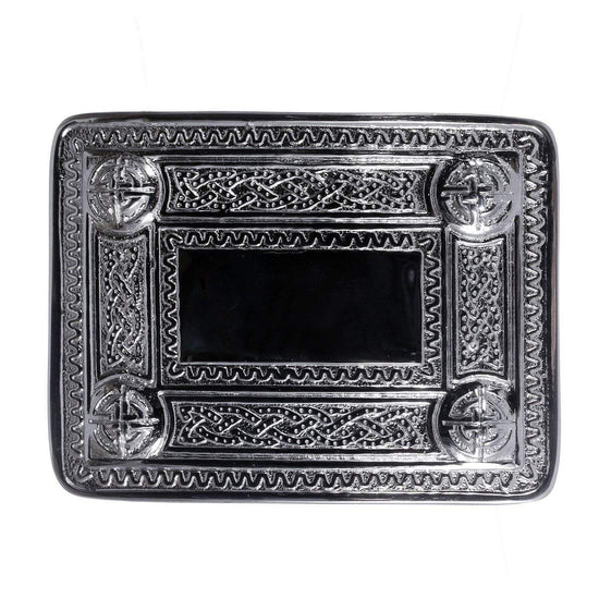 Celtic Knot Pewter Kilt Belt Buckle - Made In Scotland – Highland Store - Foto 2