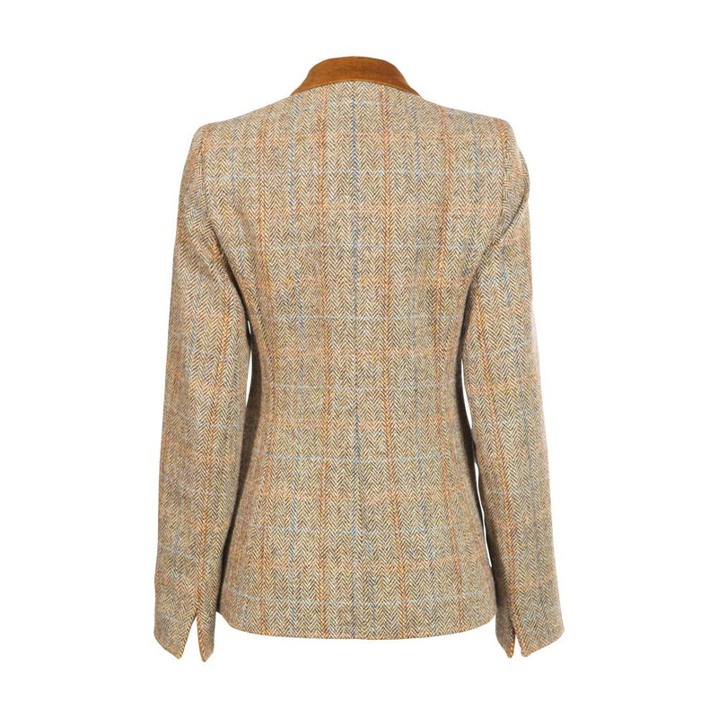 Women s Harris Tweed Jacket Light Brown Herringbone Scotland Kilt Co US