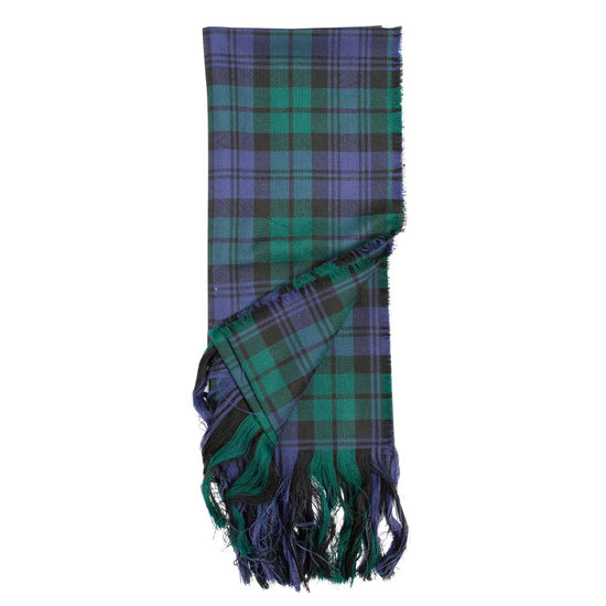 Ladies 100% Wool Tartan Stole - Black Watch Modern