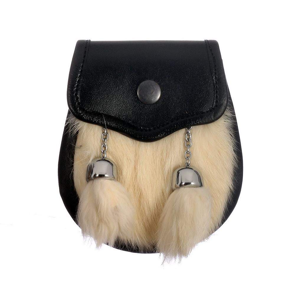 Black High Quality Sporran In USA With Enamel Buffalo Cantle - | Sporrans - Foto 2