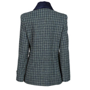 Women's Harris Tweed Jacket - Grey/Blue Check