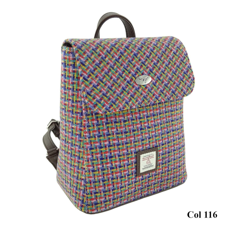 Harris Tweed Mini Backpack Tummel - 4 Colours