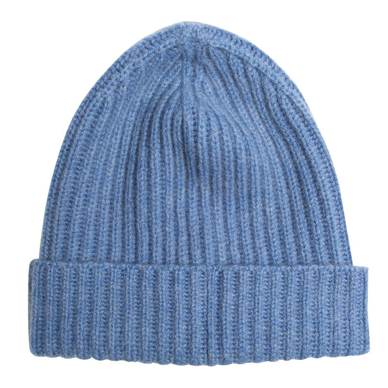100% Cashmere Ribbed Beanie Hat by Isla Cashmere - 6 Colours
