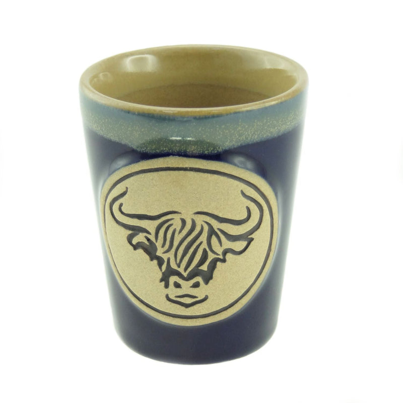 Stoneware Shot Cup - Highland Cow - 3 Colours