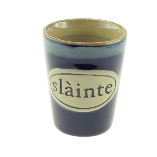 Stoneware Shot Cup - Slainte - 3 Colours