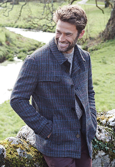 Mens Harris Tweed Classic Fit Short Coat - Panton - LIMITED SIZES