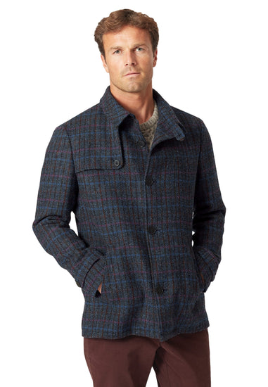 Mens Harris Tweed Classic Fit Short Coat - Panton - LIMITED SIZES