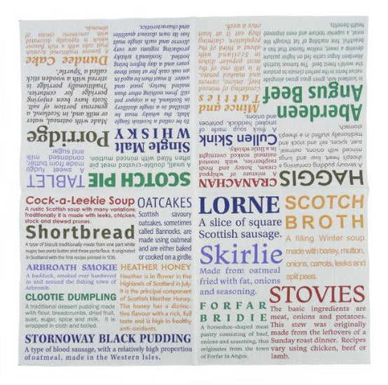 Scottish Delicacies (Pack of 20) Napkins Serviettes