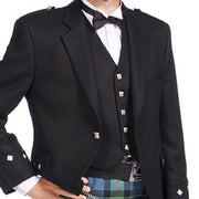Argyle Jacket Black Barathea - Imported