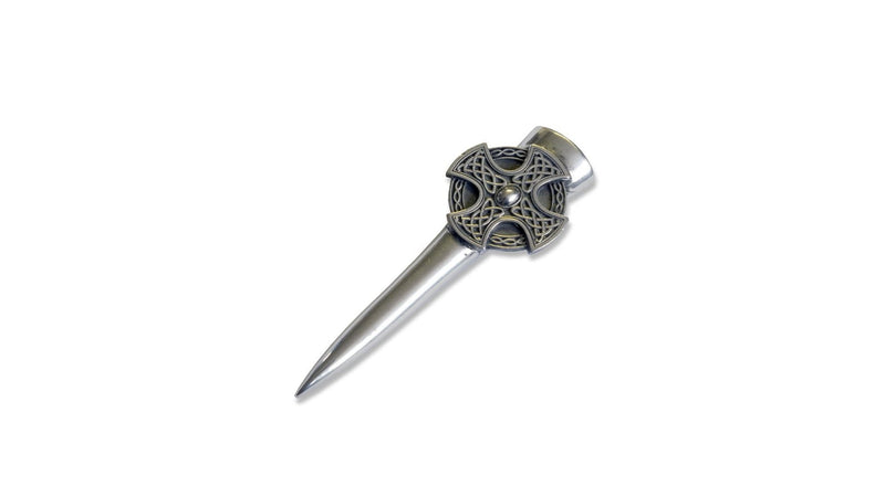 Intricate Celtic Cross Kilt Pin