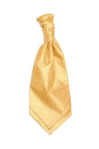 Polyester Shantung Ruche Tie - Champagne