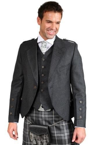 Luxury Crail Tweed Kilt Jacket & 5 Button Waistcoat, Made to Order