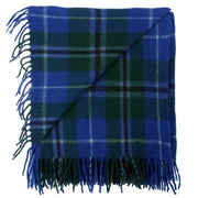 Wool Tartan Blanket - 60'' x 70'' - Douglas Blue