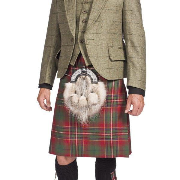 Luxury Tweed Estate Jacket Outfit with 8 yd Heavyweight Kilt Made to Order