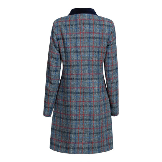 Women's Harris Tweed Jacket - Lily - Grey/Red/Blue Check - CLEARANCE