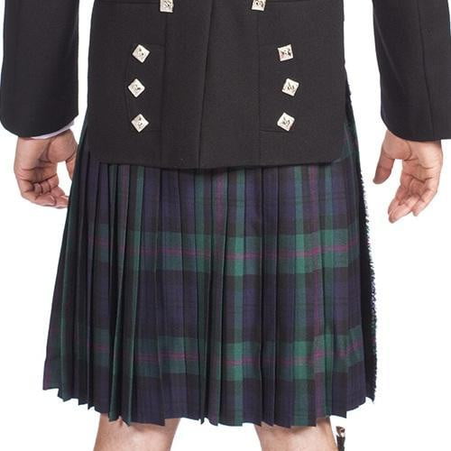 Men's 8 Yard Kilt Nevis 100% Wool Stain Resistant 16oz Heavyweight Tartan, Made To Order