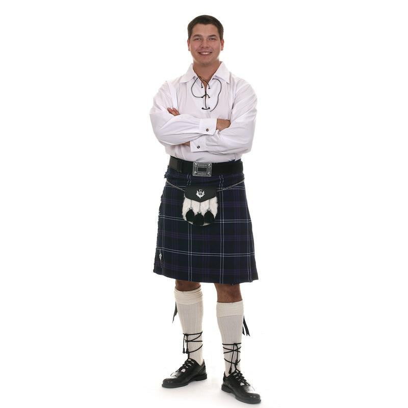 Casual Kilt Outfit, 10 Piece Package, Semi Dress Sporran