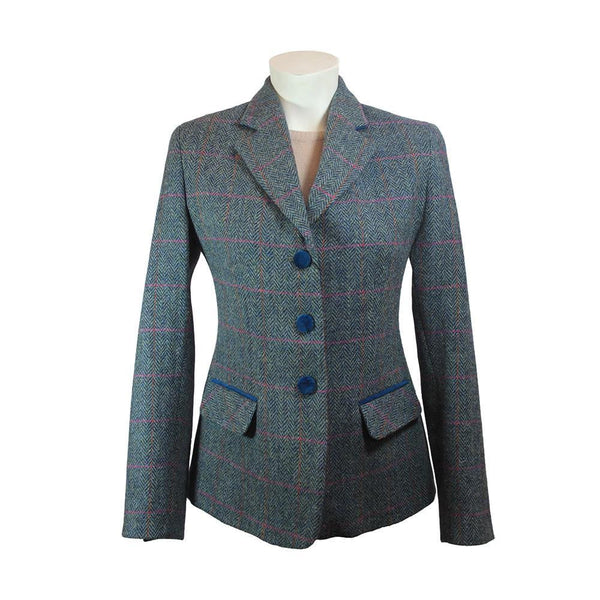 Women's Harris Tweed Jacket - Melanie - Blue/Green