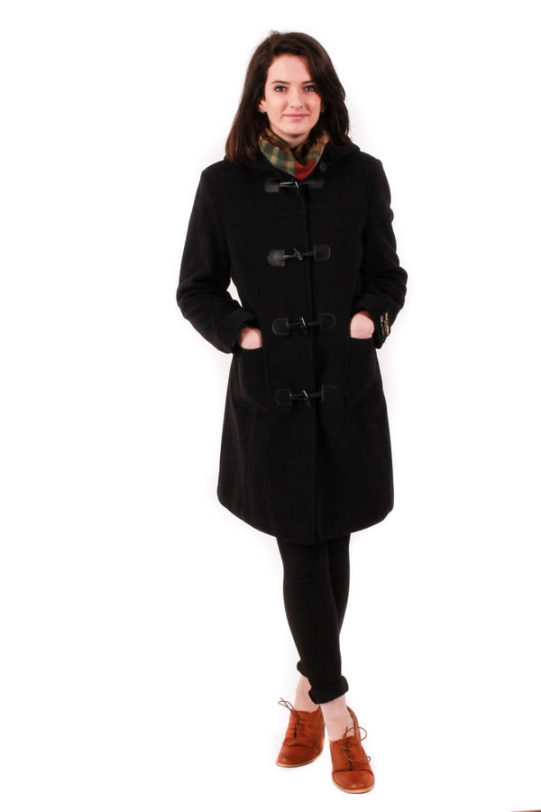 SUGARHILL CORDED DUFFLE COAT（BLACK） SUGARHILL（シュガーヒル）のCORDED DUFFLE COAT(CHARCOAL BLACK