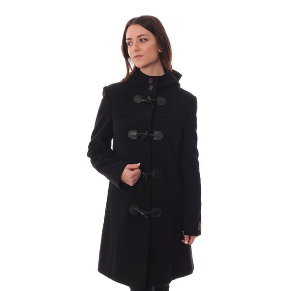 Women's Duffle Coat in Black | Scotland Kilt Co US