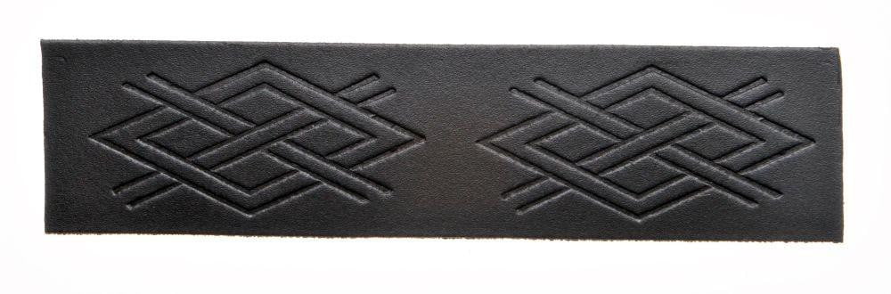 Embossed Criss Cross Velcro Kilt Belt
