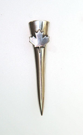 Pewter Maple Leaf Design Kilt Pin