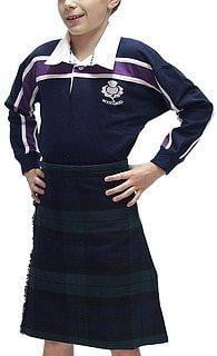Kids Casual Polyviscose Kilt - Black Watch