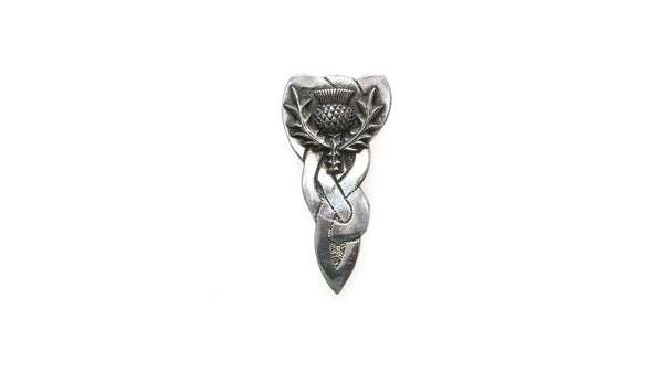 Pewter Large Thistle Design Kilt Pin
